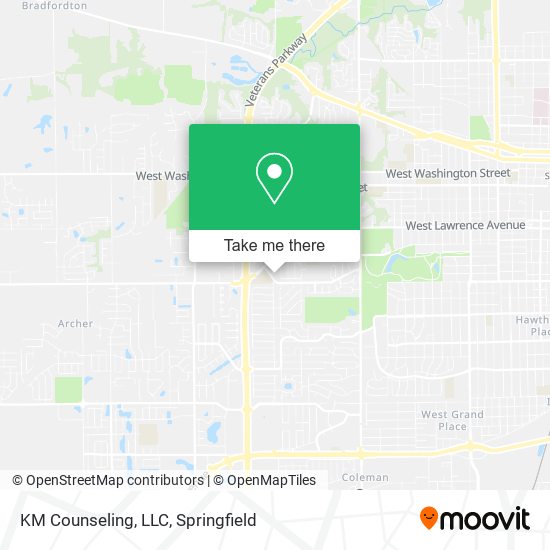 KM Counseling, LLC map