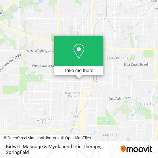 Mapa de Bidwell Massage & Myokinesthetic Therapy