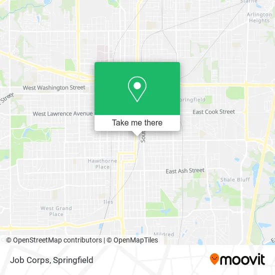 Mapa de Job Corps