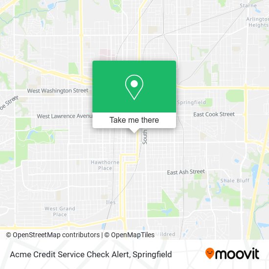 Mapa de Acme Credit Service Check Alert