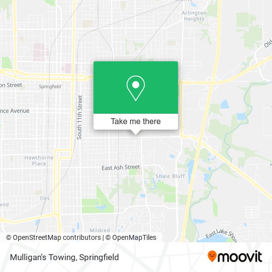 Mulligan's Towing map