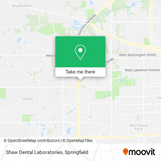 Shaw Dental Laboratories map