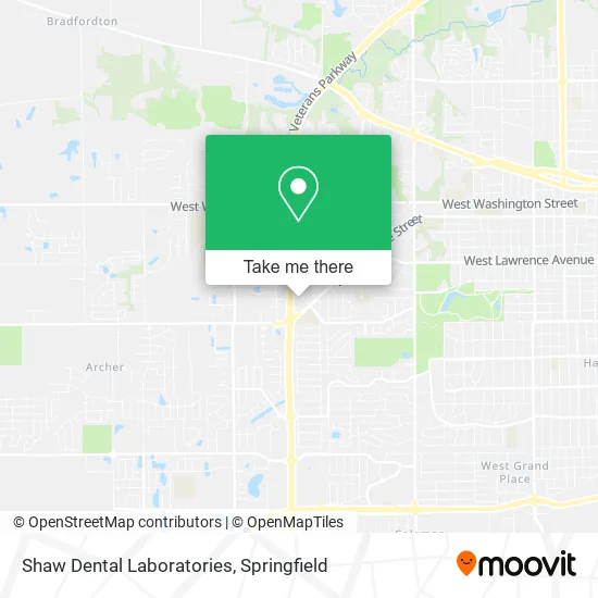 Mapa de Shaw Dental Laboratories