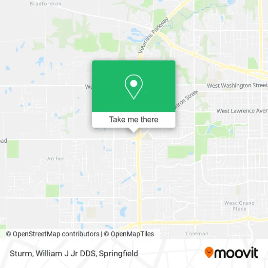 Sturm, William J Jr DDS map