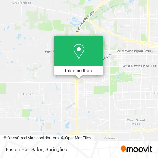 Mapa de Fusion Hair Salon