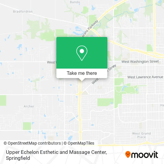 Mapa de Upper Echelon Esthetic and Massage Center