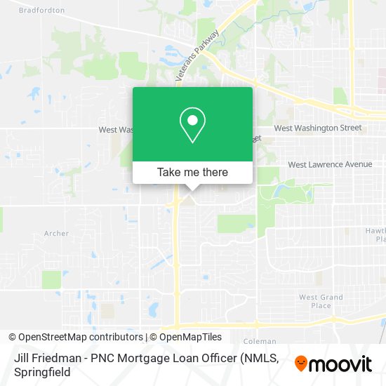 Mapa de Jill Friedman - PNC Mortgage Loan Officer