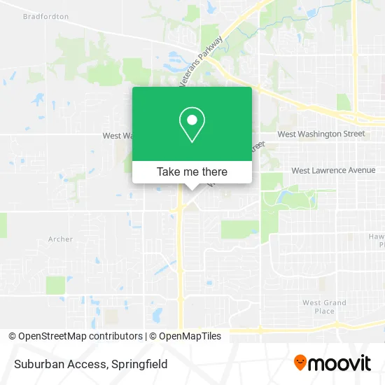 Suburban Access map