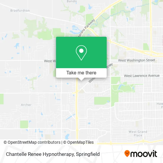 Chantelle Renee Hypnotherapy map