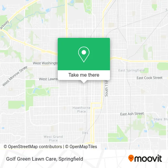 Golf Green Lawn Care map