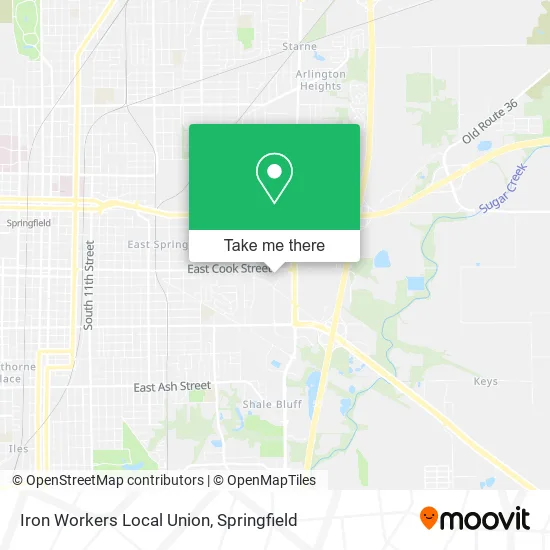 Iron Workers Local Union map
