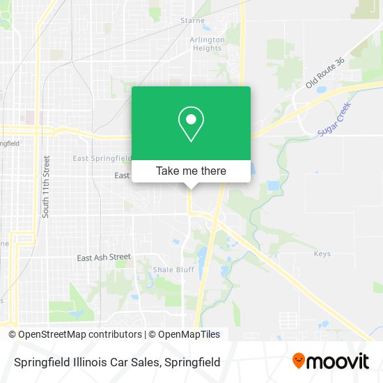 Springfield Illinois Car Sales map