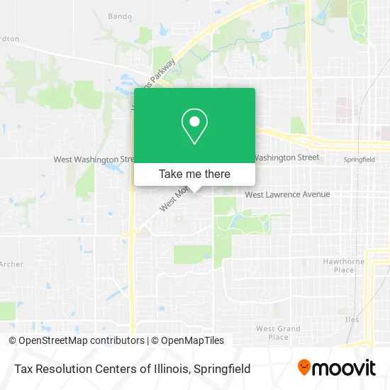 Mapa de Tax Resolution Centers of Illinois