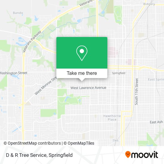 D & R Tree Service map
