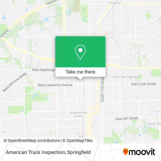 American Truck Inspection map