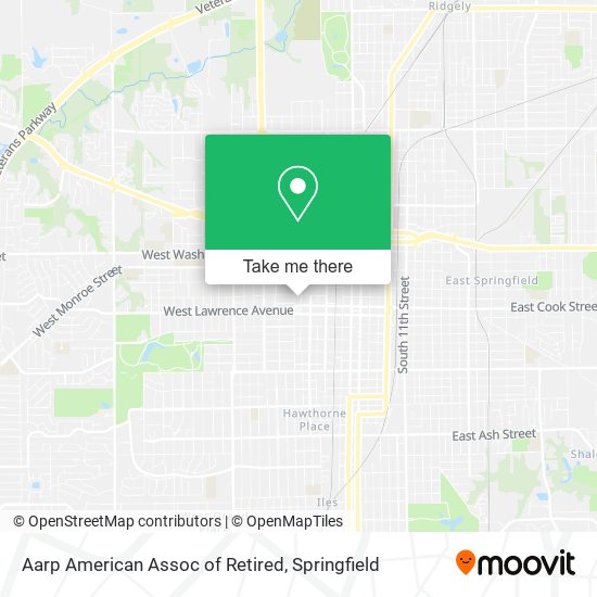 Aarp American Assoc of Retired map