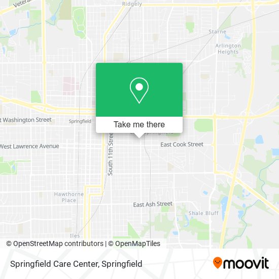 Springfield Care Center map