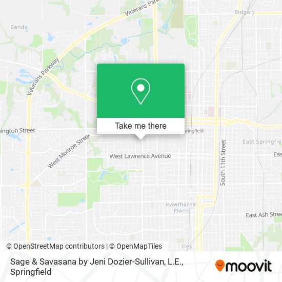 Mapa de Sage & Savasana by Jeni Dozier-Sullivan, L.E.