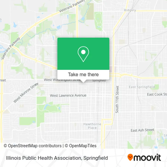 Illinois Public Health Association map