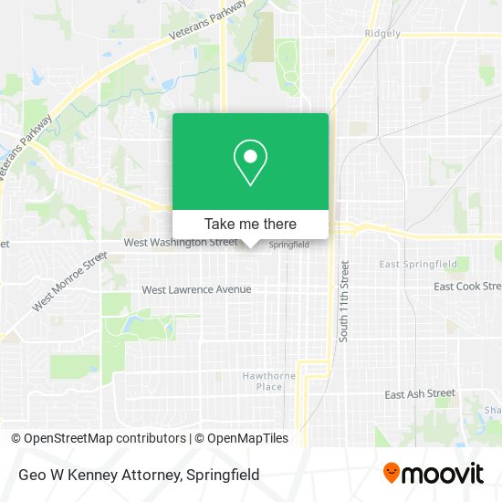 Geo W Kenney Attorney map