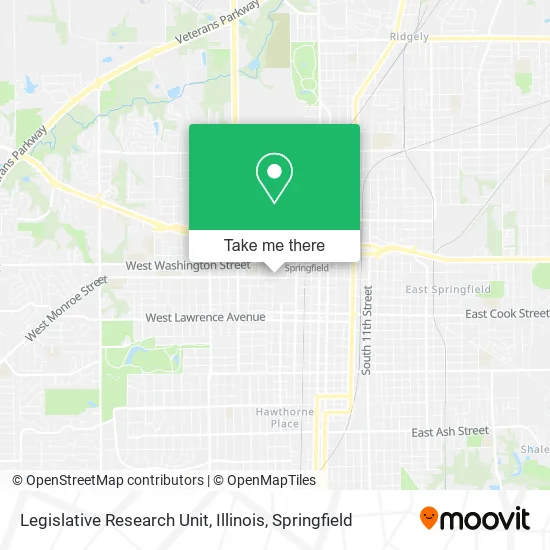 Mapa de Legislative Research Unit, Illinois