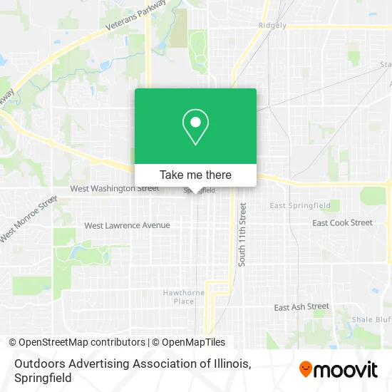 Mapa de Outdoors Advertising Association of Illinois