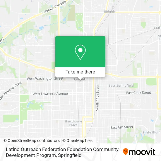 Mapa de Latino Outreach Federation Foundation Community Development Program