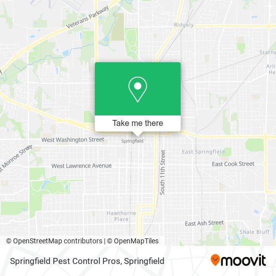 Springfield Pest Control Pros map