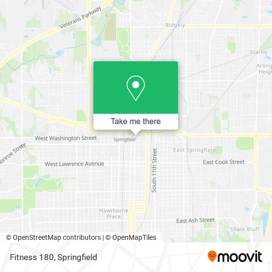 Fitness 180 map