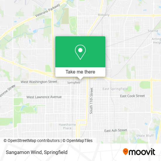 Sangamon Wind map