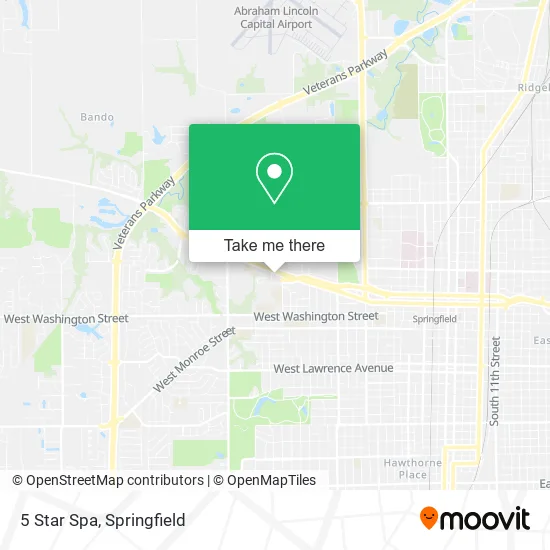 Mapa de 5 Star Spa