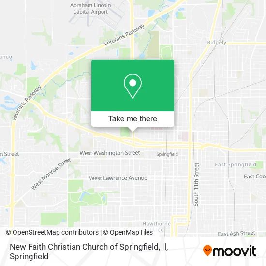 Mapa de New Faith Christian Church of Springfield, Il