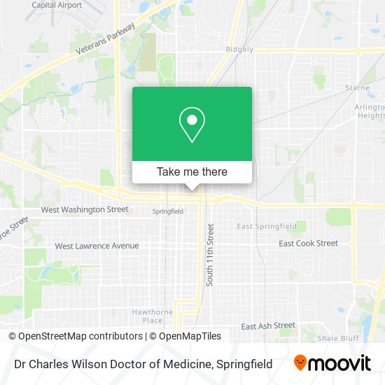 Mapa de Dr Charles Wilson Doctor of Medicine