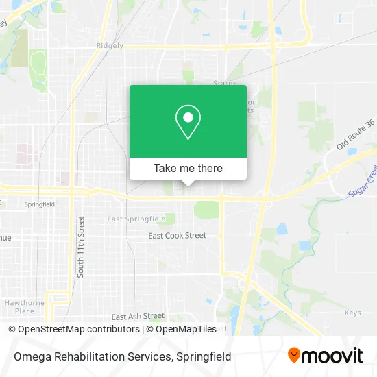 Mapa de Omega Rehabilitation Services