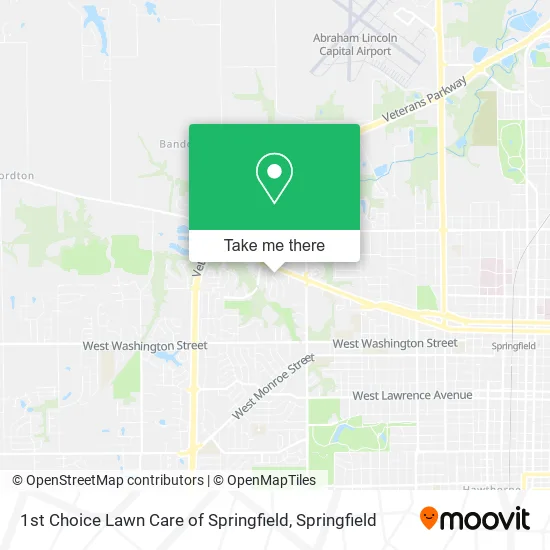 1st Choice Lawn Care of Springfield map