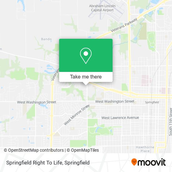 Mapa de Springfield Right To Life