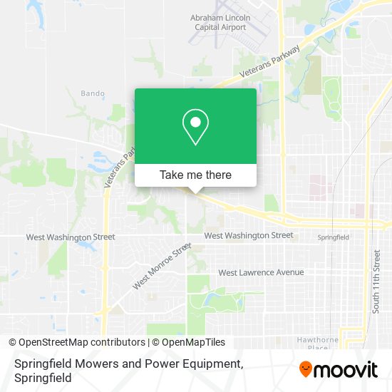 Springfield Mowers and Power Equipment map