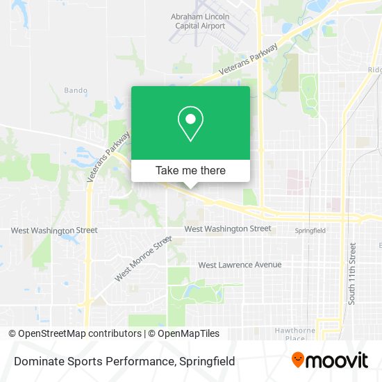 Dominate Sports Performance map