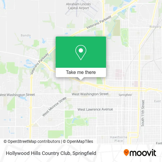 Hollywood Hills Country Club map