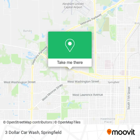 Mapa de 3 Dollar Car Wash