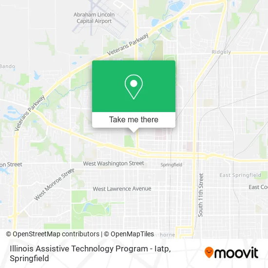 Mapa de Illinois Assistive Technology Program - Iatp