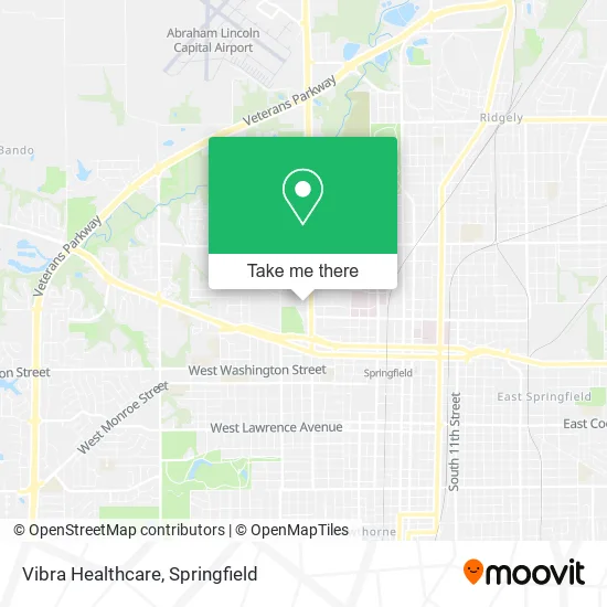 Vibra Healthcare map