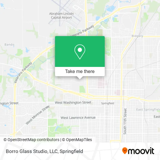 Mapa de Borro Glass Studio, LLC