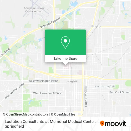 Lactation Consultants at Memorial Medical Center map