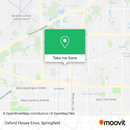 Oxford House Enos map