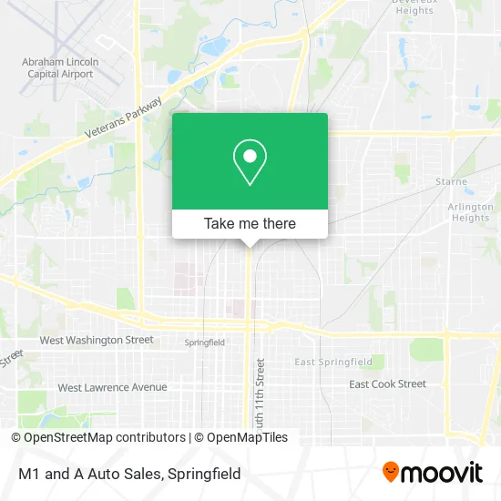 Mapa de M1 and A Auto Sales