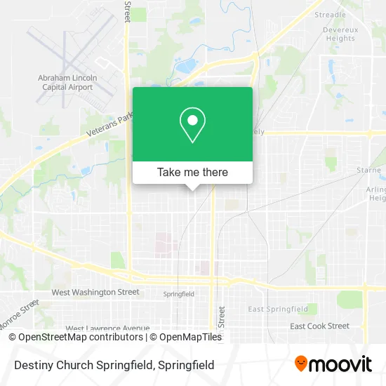 Mapa de Destiny Church Springfield
