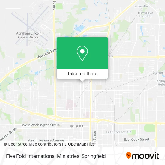 Five Fold International Ministries map