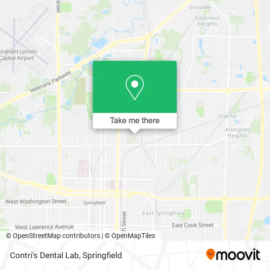 Contri's Dental Lab map