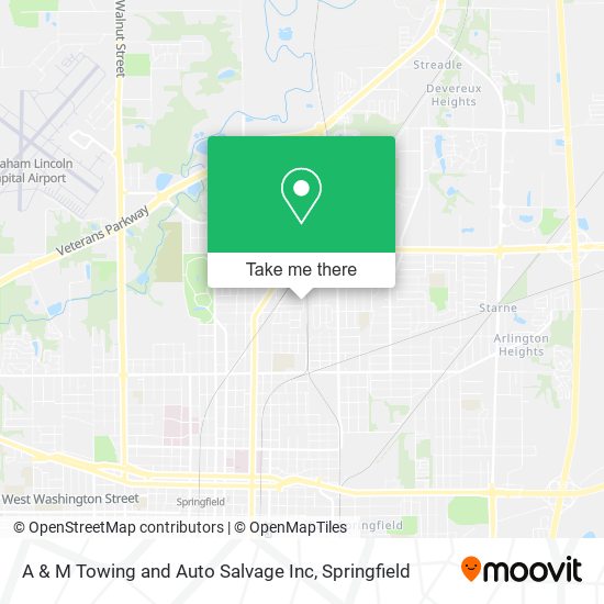 Mapa de A & M Towing and Auto Salvage Inc